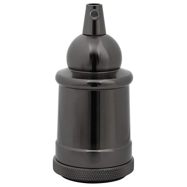 vidaXL Suporturi lămpi 2 buc Negru lucios E27