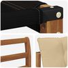 vidaXL Set de canapele de exterior Lemn solid de Acacia și Textilene