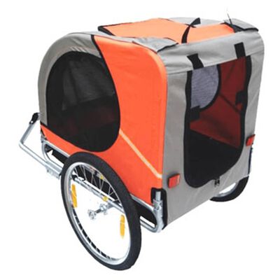 vidaXL Remorcă de bicicletă pentru câini, Lassie, portocaliu