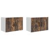 vidaXL Dulap de perete PORTO 2 pcs Stejar fumuriu 60 x 31 x 40 cm