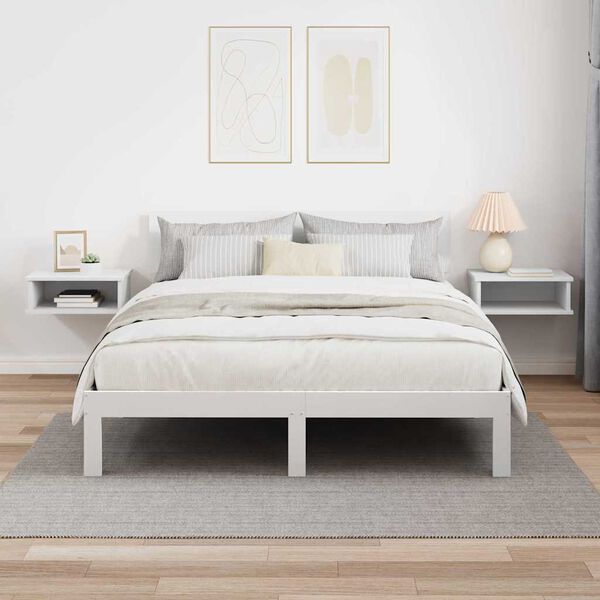 vidaXL Noptieră 2 pcs Alb 40 x 31 x 15 cm Lemn compozit