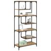vidaXL Bibliotecă stejar artizanal 81 x 36 x 176 cm Lemn compozit