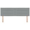 vidaXL Tăblie cap cu headboard Gri deschis 160 cm Piele artificială