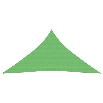 vidaXL Pânză parasolar, verde deschis, 4x5x5 m, HDPE, 160 g/m²