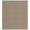 vidaXL Paravan de balcon, gri taupe, 120x1000cm, 100% poliester oxford