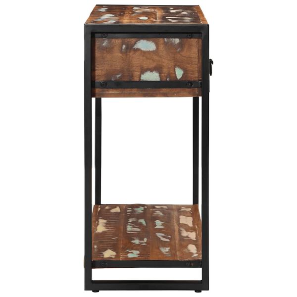 vidaXL Consolă multicoloră 100x35x75 cm lemn masiv recuperat