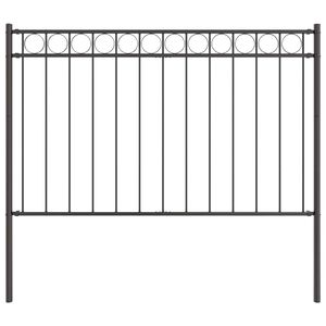 vidaXL Element de gard ASSEN 170 x 130 cm Oțel Gri