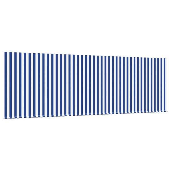 vidaXL Cortina Retractabilă Dungi Manual Albastru și alb 350 x 200 cm