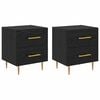 vidaXL Dulap de noapte 2 buc. Stejar Negru 40 x 35 x 47,5 cm