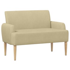 vidaXL Canapea cu capitonaj butonat Verde deschis gri 116 x 67 x 81 cm