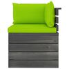 vidaXL Set mobilier grădină paleți cu perne, 6 piese, lemn masiv pin