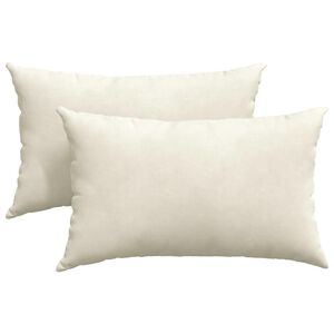 vidaXL Perne pentru canapea 2 pcs Crem 50 x 30 cm