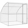vidaXL Cușcă pentru c&acirc;ini Argintiu 2 x 2 x 2 m Oțel galvanizat