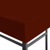 vidaXL Acoperiș pentru pavilion, 3 x 3 m, cărămiziu, 310 g/m²