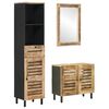 vidaXL Set dulap baie 3 buc. natural 38 x 33 x 160 cm