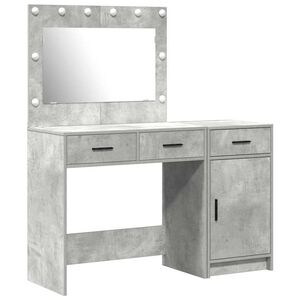 vidaXL Masă de Machiaj 2 buc. Gri 40 x 41 x 75 cm Lemn prelucrat