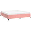 vidaXL Cadru de pat, roz, 160x200 cm, catifea