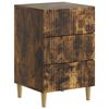 vidaXL Dulap de noapte Stejar fumuriu 43 x 41 x 66,5 cm Lemn prelucrat