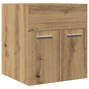 vidaXL Dulap chiuvetă baie, stejar artizanal 41x38,5x46 cm lemn