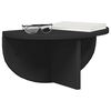 vidaXL Raft de perete Pe perete Negru 38 x 19 x 19 cm Lemn compozit