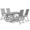 vidaXL Set mobilier de grădină, 5 piese, lemn masiv de acacia