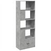 vidaXL Bibliotecă, gri beton, 70x36x189 cm, lemn compozit