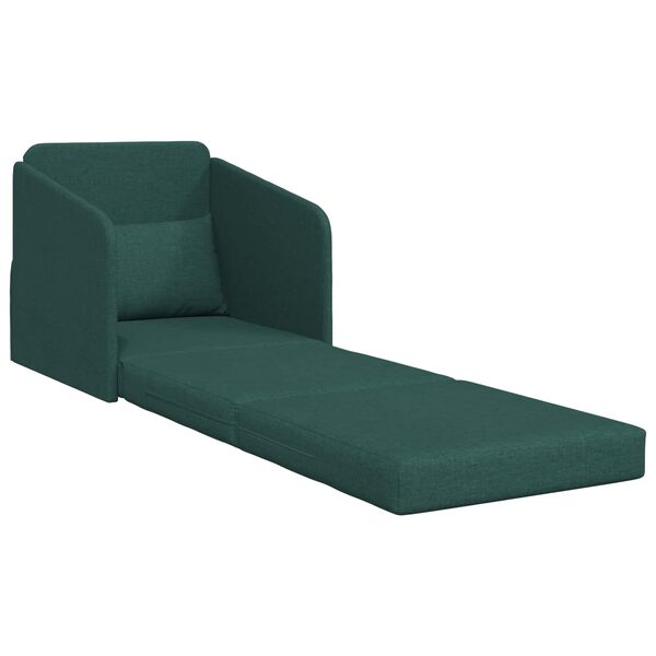 vidaXL Pat canapea 60cm Verde &icirc;nchis țesătură