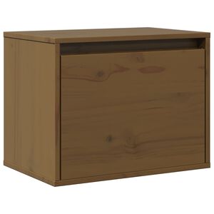 vidaXL Dulap de perete, maro miere, 45x30x35 cm, lemn masiv de pin