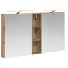 vidaXL Set dulap baie 3 buc. 120 x 14,5 x 70 cm Lemn prelucrat