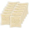 vidaXL Husă pentru pernă 12 buc. HEERLEN Crem 45 x 45 cm Fleece PV