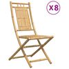 vidaXL Scaune pliante 8 buc 46x66x99 cm Bambus