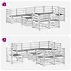 vidaXL Seturi de canapele 9 pcs natural Lemn Solid de Acacia