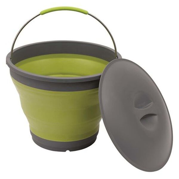 Outwell Găleată pliabilă cu capac, verde lime, 7,5L
