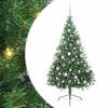 vidaXL Pom de Crăciun artificial pre-iluminat Verde 180 cm PVC