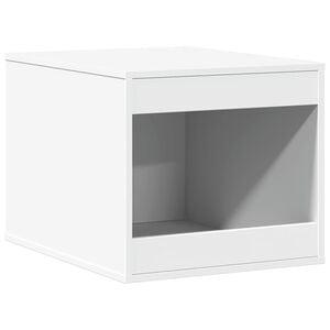 vidaXL Cutie litieră pisici alb 47x59x42 cm lemn prelucrat