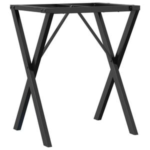 vidaXL Picioare masă de sufragerie X-Frame 50x40x73 cm Oţel