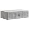 vidaXL Masă laterală montată pe perete Gri Beton 59 x 34,5 x 17 cm