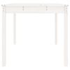 vidaXL Măsuță de grădină, alb, 82,5x82,5x76 cm, lemn masiv de pin