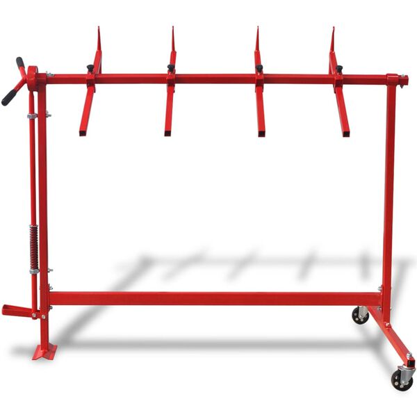 vidaXL Suport pentru vopsit auto, roșu