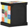vidaXL Dulap de noapte Multicolour 40 x 35 x 45 cm Lemn masiv de mango