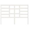 vidaXL Tăblie de pat, alb, 141x4x104 cm, lemn masiv de pin