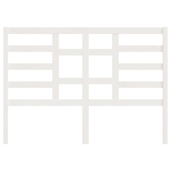 vidaXL Tăblie de pat, alb, 141x4x104 cm, lemn masiv de pin