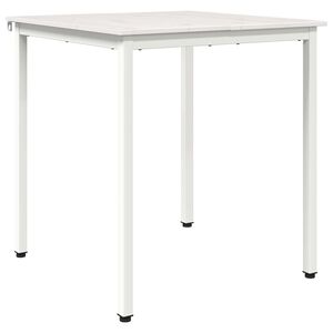 vidaXL Masă de dining Alb 60 x 60 x 75 cm Lemn de pin masiv