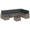 vidaXL Set de canapele pentru grădină 9 buc. Gri