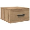 vidaXL Dulap de noapte stejar artizanal 35 x 35 x 20 cm Lemn prelucrat