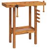 vidaXL Banc de lucru cu menghine, 92x48x83 cm, lemn masiv de acacia