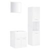 vidaXL Set mobilier de baie, alb, lemn prelucrat