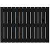 vidaXL Tăblie de pat pentru perete, negru, 82,5x3x60cm, lemn masiv pin