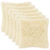vidaXL Husă pentru pernă 6 pcs HEERLEN Crem 50 x 50 cm Fleece PV