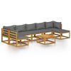 vidaXL Set mobilier grădină cu perne, 8 piese, lemn masiv acacia